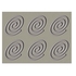 SILICONE OVAL SPIRAL MOULD 6 CAVITIES 30X40CM  - PAVONI - 8029248346307