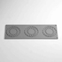 MOLDE SILICONE 395X140MM 3 BLADE GOURMAND GG062S - PAVONI - 8029248456129