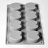 MOLDE SILICONE 300X175MM 8 HALF APPLE GG068S - PAVONI - 8029248480933