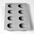 MOLDE SILICONE 300X175MM 8 HALF APPLE GG068S - PAVONI - 8029248480933