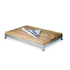 WOODEN BOARD WITH STAINLESS FRAME 60X45CM - STEELITE - 5018461626221
