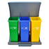 ECO SYSTEM BIN 685X470X550MM 3x27,5L - DOMPLEX - 5601183785002