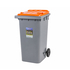 CONTENTOR 240 LT.C/RODAS C/TAMPA LARANJA 641/2/3 - DOMPLEX - 5601183641230