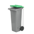 CONTENTOR 120L C/RODAS E PEDAL - TAMPA VERDE - DOMPLEX - 2680016098