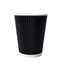 COPO PAPEL CANELADO BLACK 250ML (8 OZ) C/500 - PALMA & PALMA - 2970010016