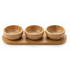 SET 3 TAÇAS Ø6.5CM + BASE BAMBOO 21.5X8CM DWMA1022 - ESPIEL - 5205918380762