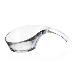 CONJ 6 COLHER DEGUST TRANSP 13X6.5XH3.5CM 60784