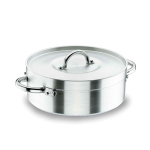 ALUMINUM CASSEROLE W/WINGS 2.5L Ø20XH8CM 