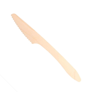 WOOD NATURAL KNIFE 19.3CM PACK 100UN