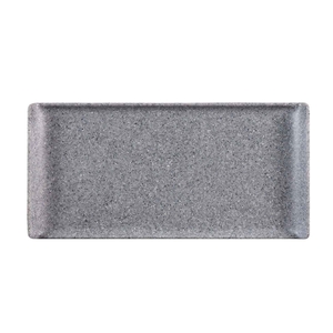 MELAMINE BUFFET GRANITE TRAY 30X14.5CM