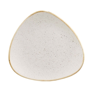 STONECAST BARLEY WHITE TRIANGLE PLATE 19.2CM