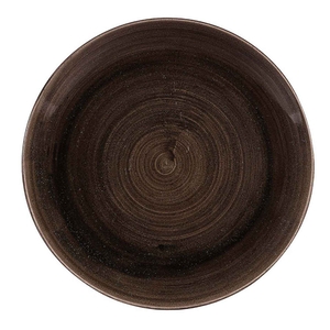 STONECAST PATINA IRON BLACK ROUND PLATE ø28.8CM