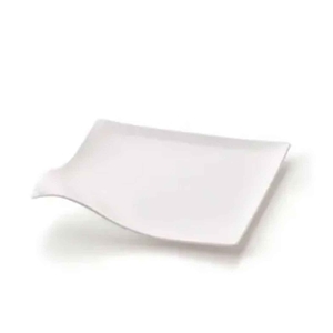 WAVE WHITE TASTING PLATE 8X8CM PACK 25UN