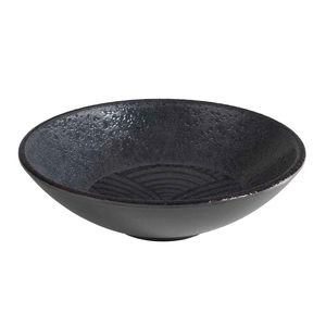 TAÇA MELAMINA DARK WAVE Ø17.5XH5CM