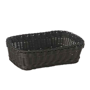 CESTO RECTANGULAR PP PRETO 31X21X9CM 50707