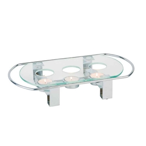 RECHAUD VIDRO + METAL 3 COMP 34X18X6CM 35065