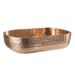 CESTO ALUMINIO COPPER 23X15.5XH6CM 40694