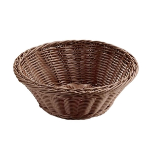 ROUND BROWN BREAD BASKET PP 25,5CM 