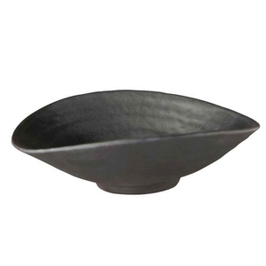 TAÇA ZEN OVAL 17,5X17,5 MELAMINA PRETA 83724