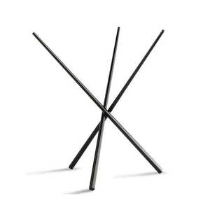 ASIA PLUS S.STEEL BLACK BUFFET STAND Ø20.5X20CM