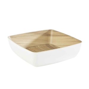 FRIDA MELAMINE WHITE/BEIJE BOWL 25X25X7.5CM