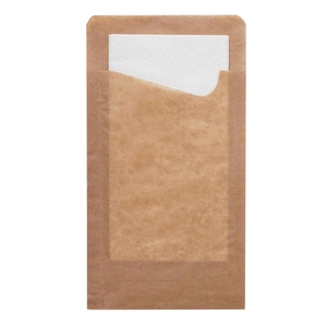 BOLSA C/GUARDANAPO BRANCO 113X210MM 176567 C/350