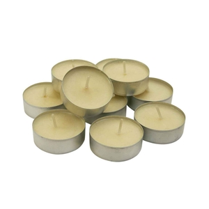 MAXI TEALIGHT BEGE C/BASE ALUM M02962 (CX40)