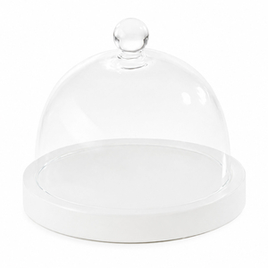 BASE ICE BRANCA Ø15CM C/CAMPANULA H14CM 411520