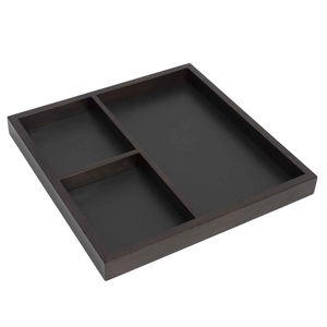 TRAY W/3 DIVISIONS 40X40X4CM