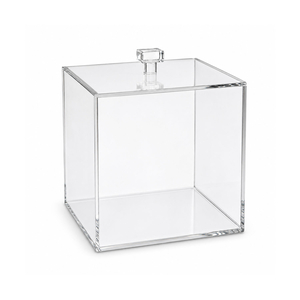 TAÇA CUBE ACRILICO 100X100XH135MM C/T PS33555