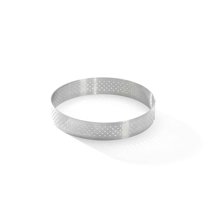 PERFORATED ROUND S.STEEL RING Ø10,5CM X H2CM