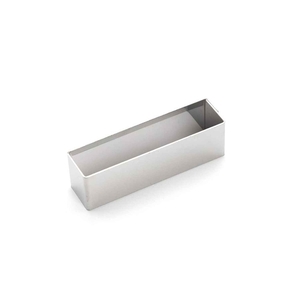 RETANGULAR STAINLESS STEEL RING 10X2,5X3CM