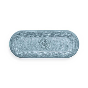 TRAVESSA OVAL MEL MONO CIANO 38X15.5CM TMO4SW/38A