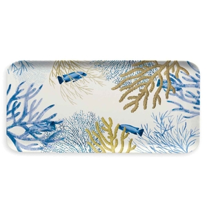 CORALLO MELAMINE PLATE 38X19CM
