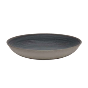 RENA OVAL MELAMINE BOWL BLACK 33X22CM