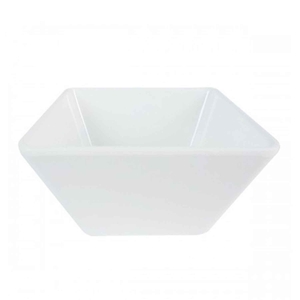 CANON TAÇA QUADRADA MELAMINA BRANCA 18XH8.5CM
