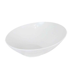 WRIGHT BRO WHITE MELAMINE SLANTED ROUND BOWL ø21CM