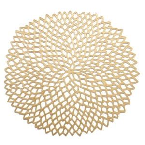 DAHLIA BRASS INDIVIDUAL TOWEL Ø39CM 