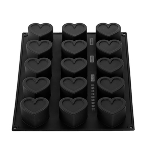 MOLDE SILICONE 40X30 15 CORAÇOES  130ML PX43111S