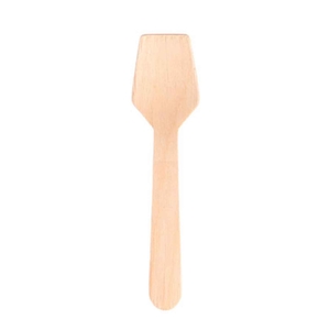 WOOD ICE CREAM SPOON 9.5CM PACK 1000UN