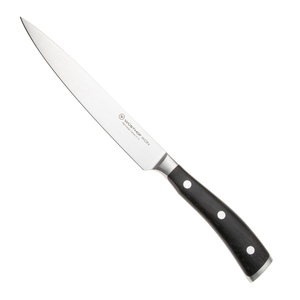 FACA TRINCHAR IKON CABO MADEIRA 16CM