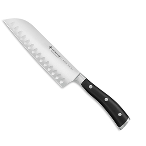 CLASSIC IKON BLACK SANTOKU KNIFE 17CM BLADE 4176