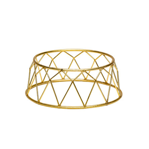 SUPORTE BUFFET CROWN GOLD Ø25/21XH10CM MST-ST904GD