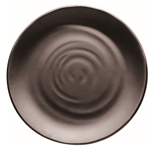 PRATO MELAMINA FROSTED PRETO MORLEOS Ø256X24MM