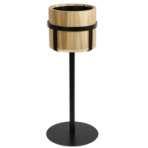 CJ. BALDE GARRAFA MADEIRA C/SUP Ø28XH80CM AST863