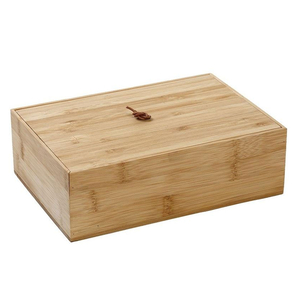 CAIXA BAMBOO 22X15XH7CM C/TAMPA TUL111