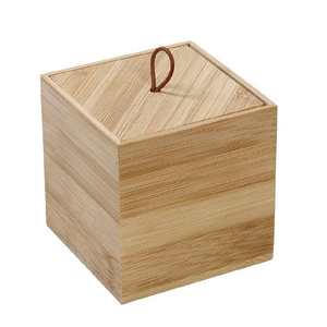 CAIXA BAMBOO 9X9XH9CM C/TAMPA TUL109