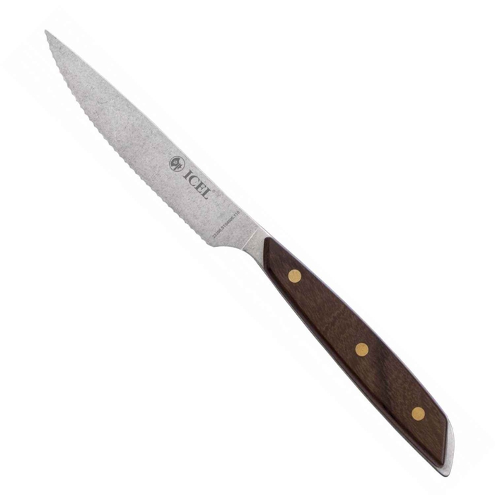 FACA BIFE C/SERRILHA CB MADEIRA ESCURO 233.ST04.11 - ICEL - 0030019052