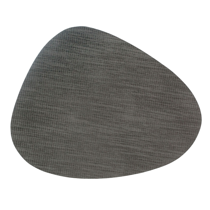 TOALHETE INDIV OVAL PVC 45X36CM GREY 66881 - LACOR - 8414271668814