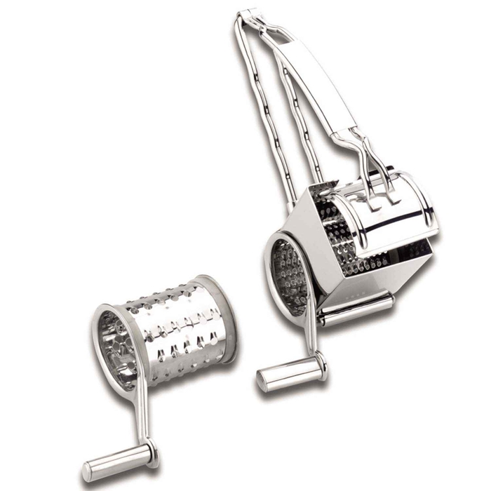 S.STEEL CHEESE GRATER W/ HANDLE AND 2 BLADES 60335 - LACOR - 8414271603358